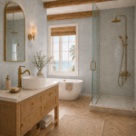 Villa Riviera — Set de bacha, grifería y ducha